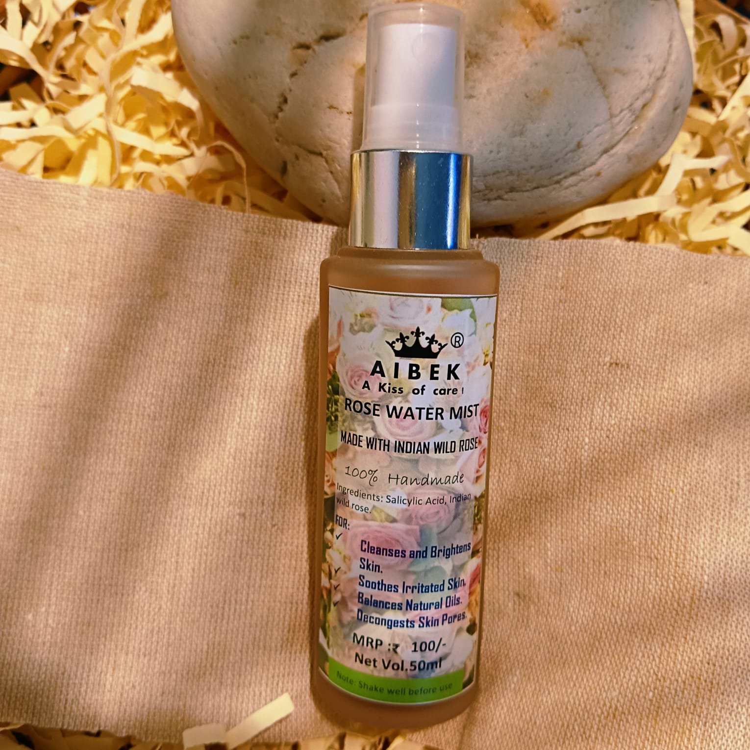 Indian rose water mist